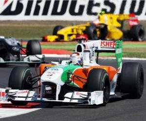 yapboz Sutil Adrian - Force India - Silverstone 2010